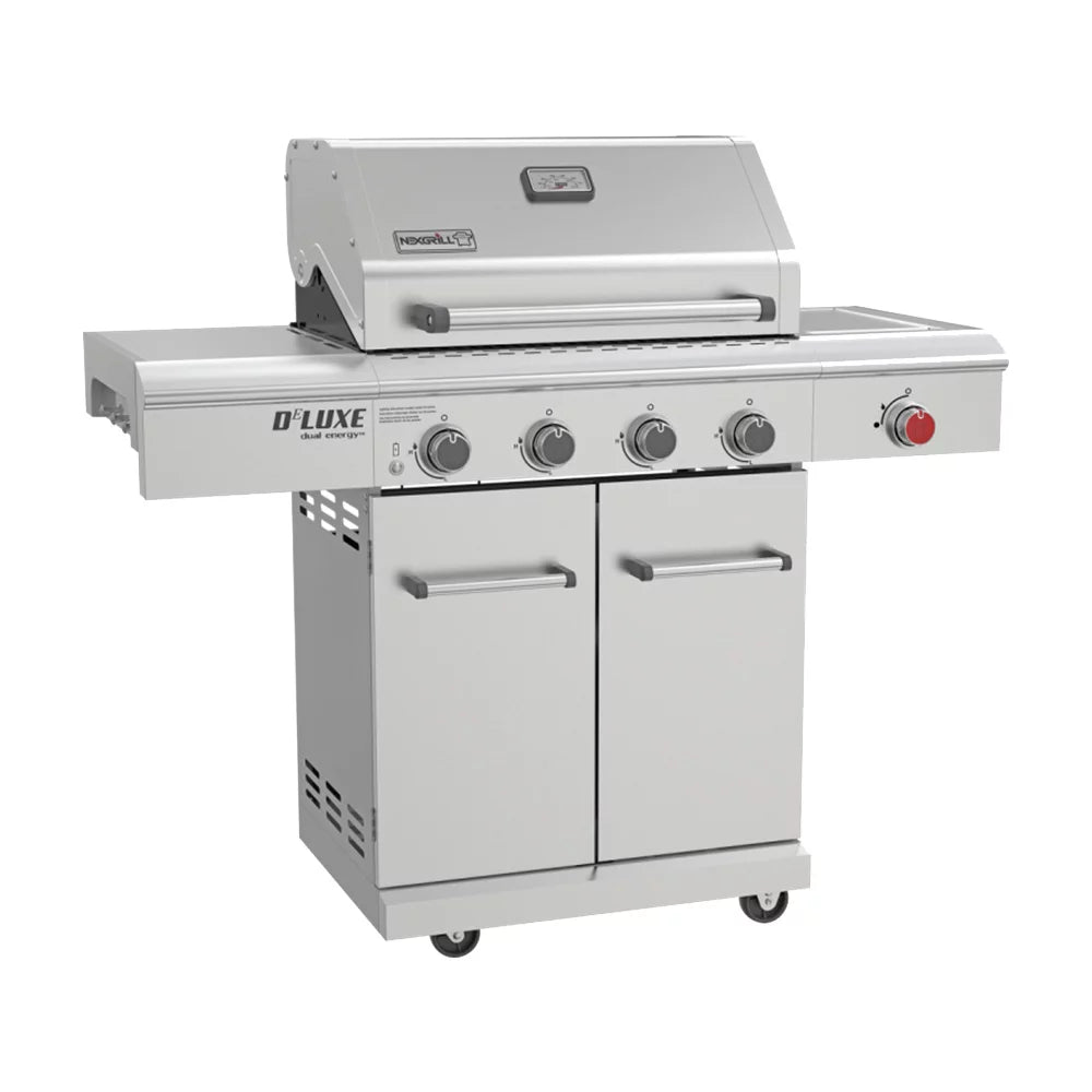 4-Burner Propane Gas Grill with Infrared Side Burner B98744