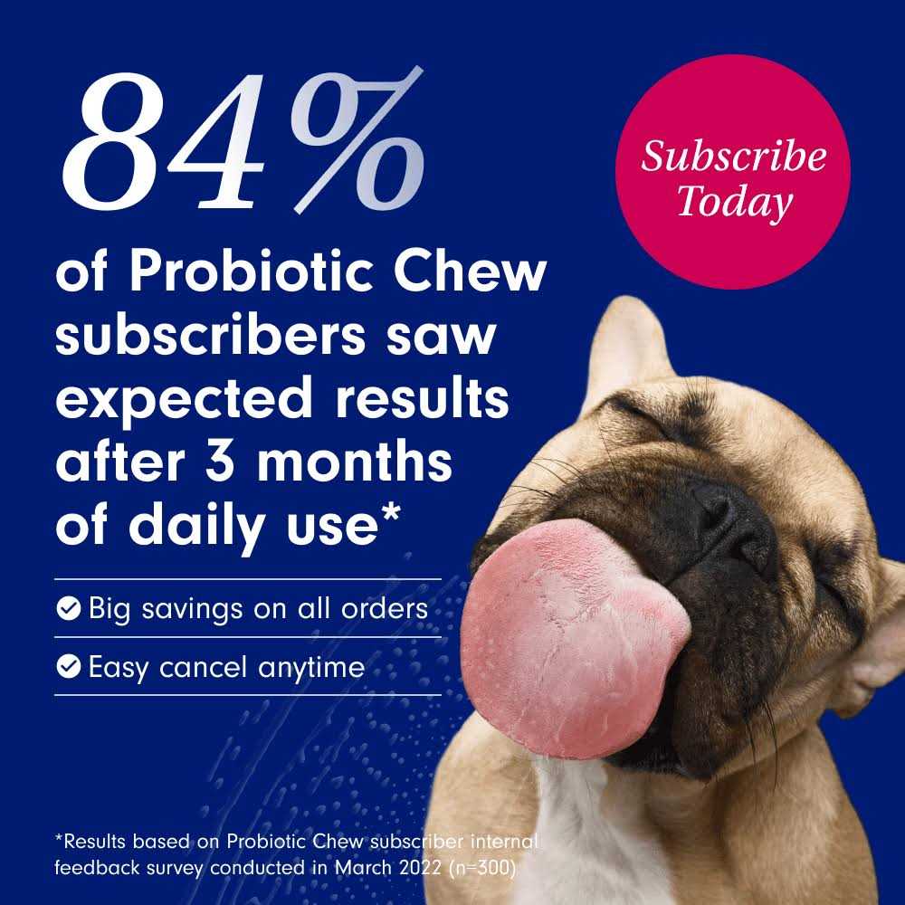 Probiotic Digestive Supplement Pork Flavored Soft Chews for Dogs, 30 count L2906
