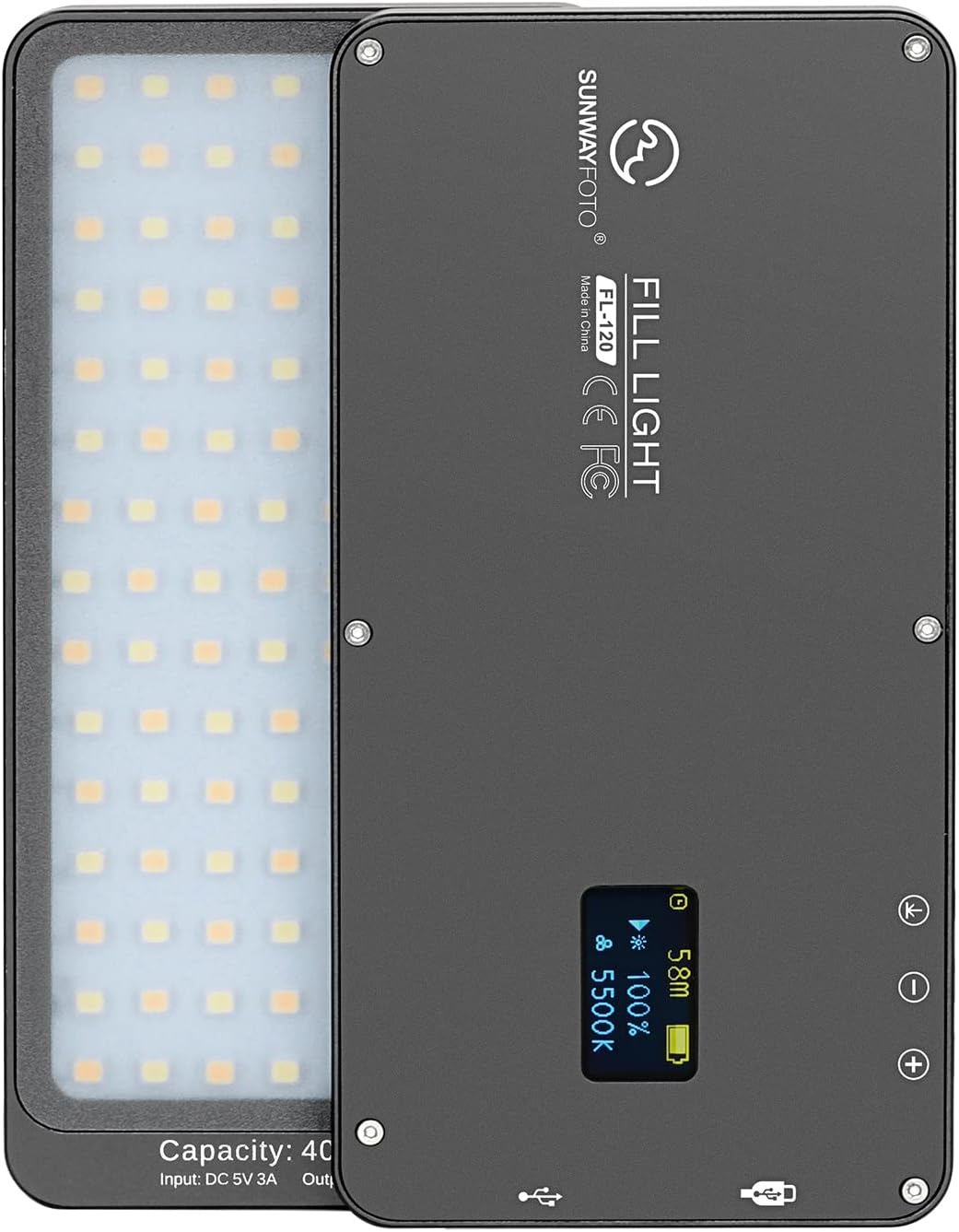 LED Studio Video Light Kit 3000-5500k Bi-Color Portable Panel A947