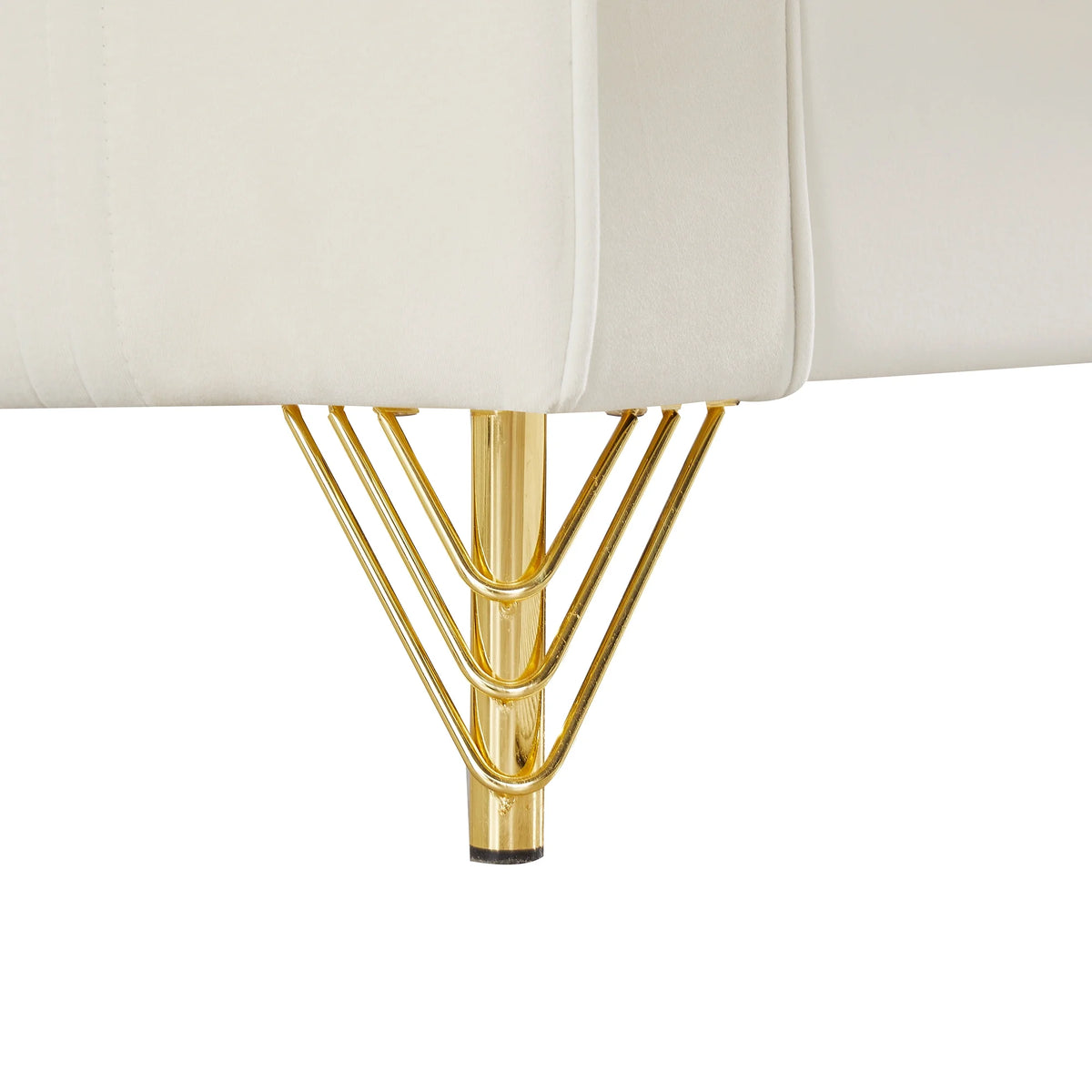 Velvet Sofa with Gold Legs J1286