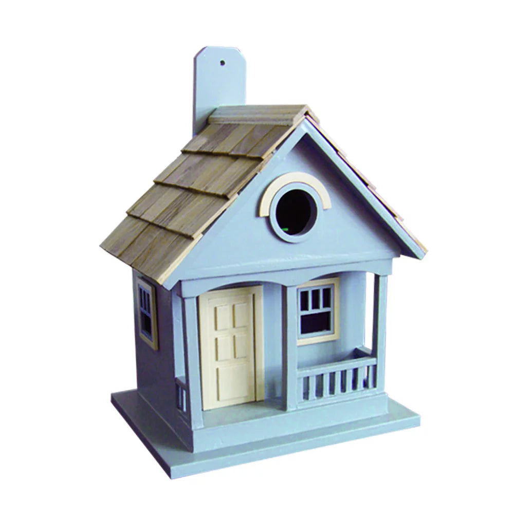 10" Blue Outdoor Garden Birdhouse P406