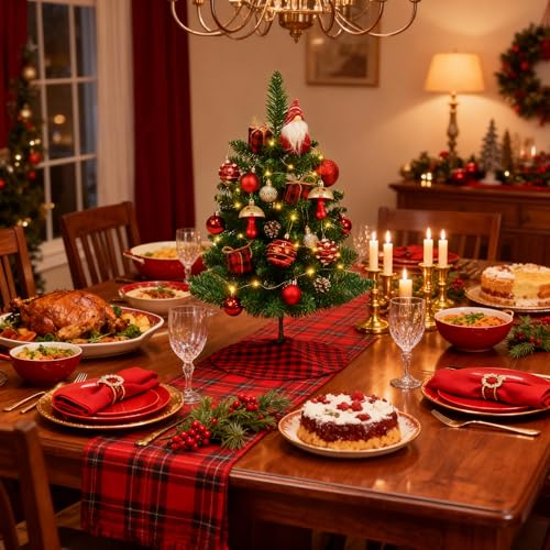 2ft Artificial Table Top Christmas Tree with Lights P335