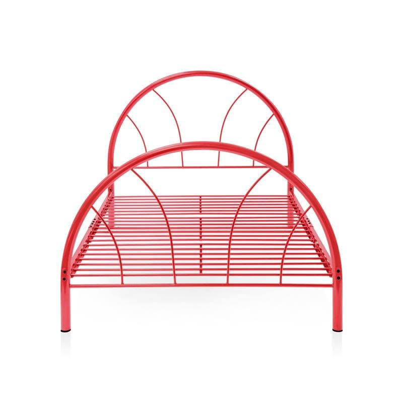 Red Full Metal Arch Bed B53077