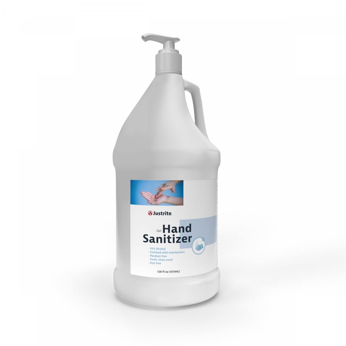 1 Gallon Gel Hand Sanitizer with Pump, 2 Pack Q419