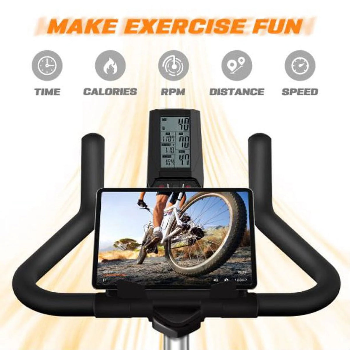 Indoor Cycling Stationary Exercise Bike with 330LBS Capacity J504768