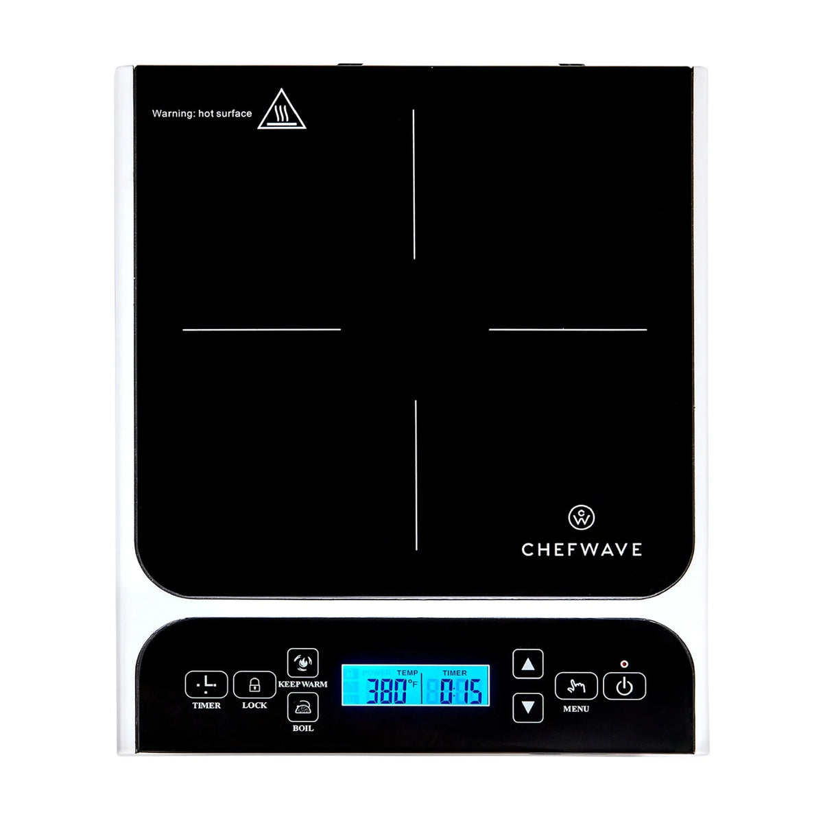 1800W Portable Induction Cooktop with Fry Pan D9340