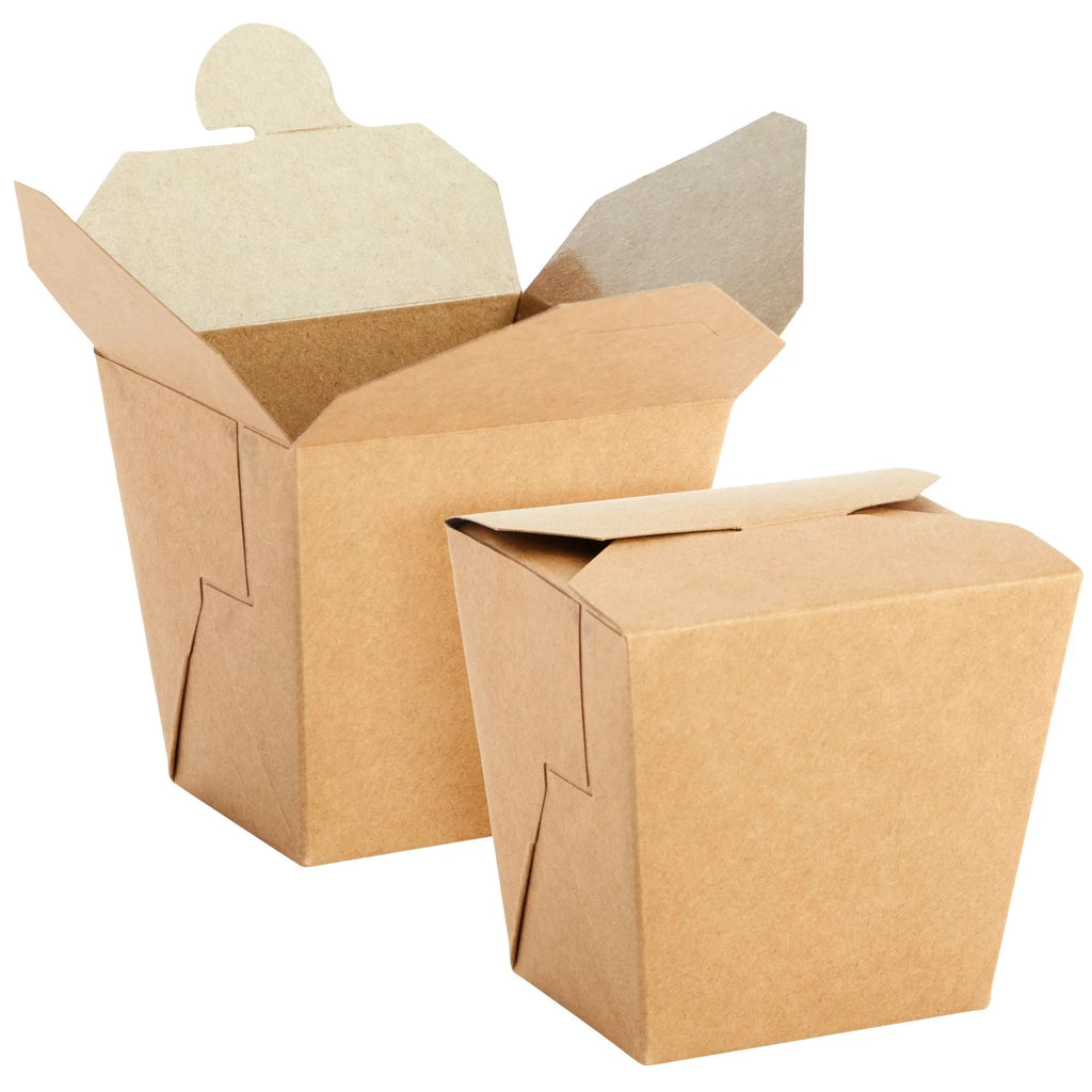 60 Pack 16oz Kraft Paper Take Out Food Containers W91534
