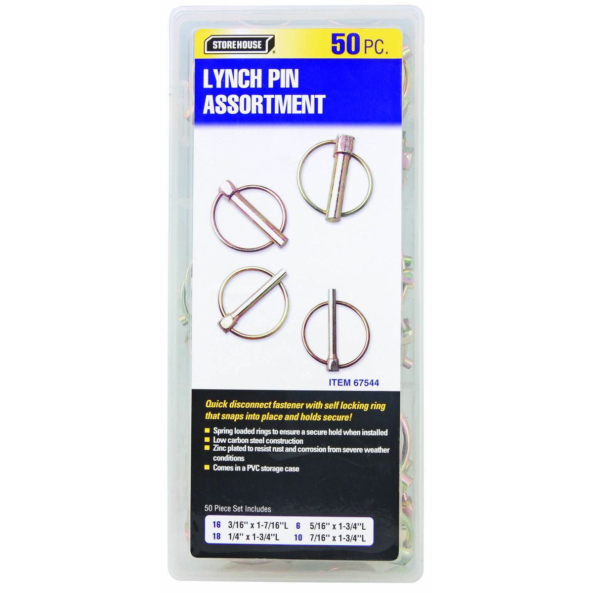 50 Piece Lynch Pin Kit L3465