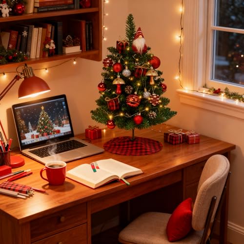 2ft Artificial Table Top Christmas Tree with Lights P335