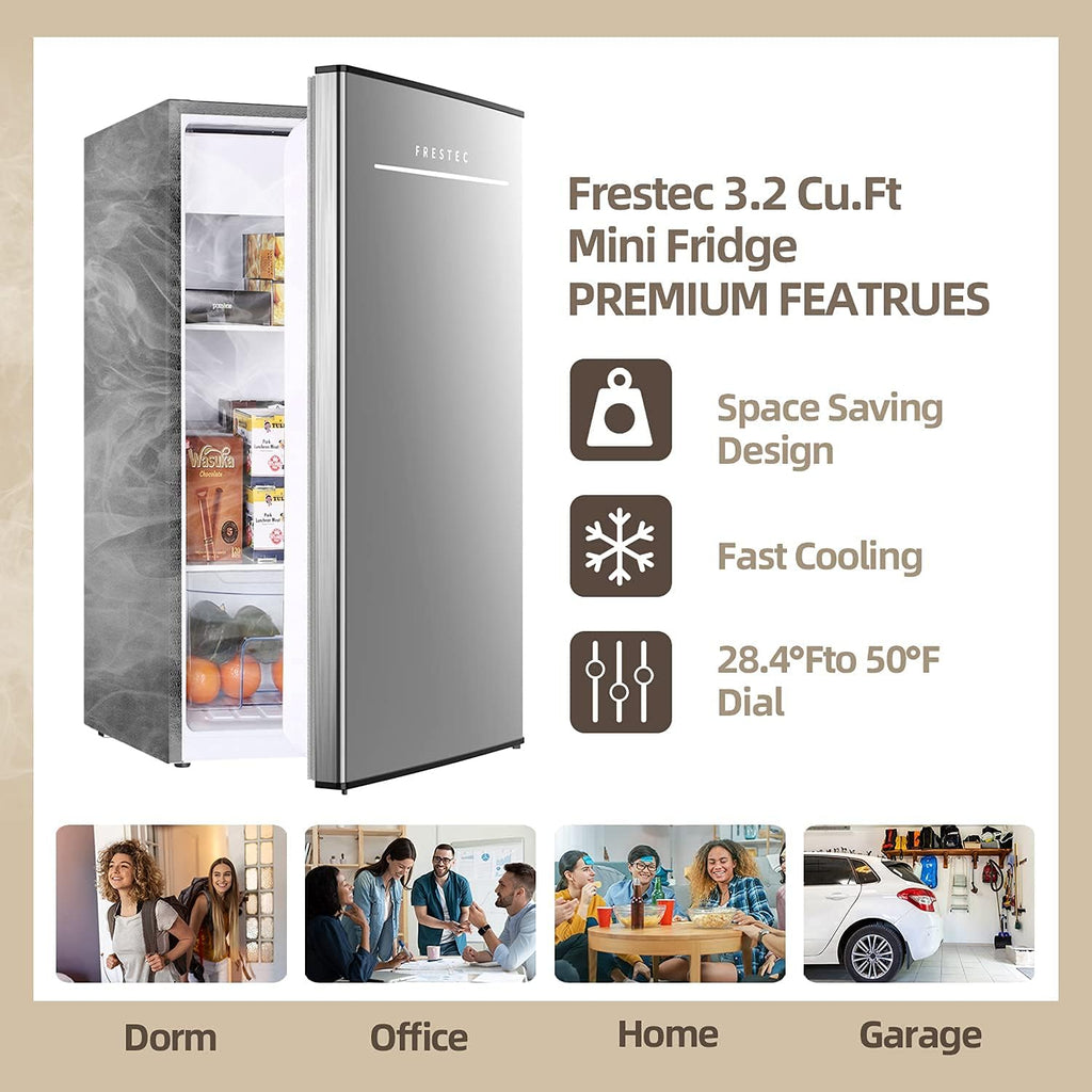 3.2 Cu.Ft Single Door Mini Fridge with Freezer K112749