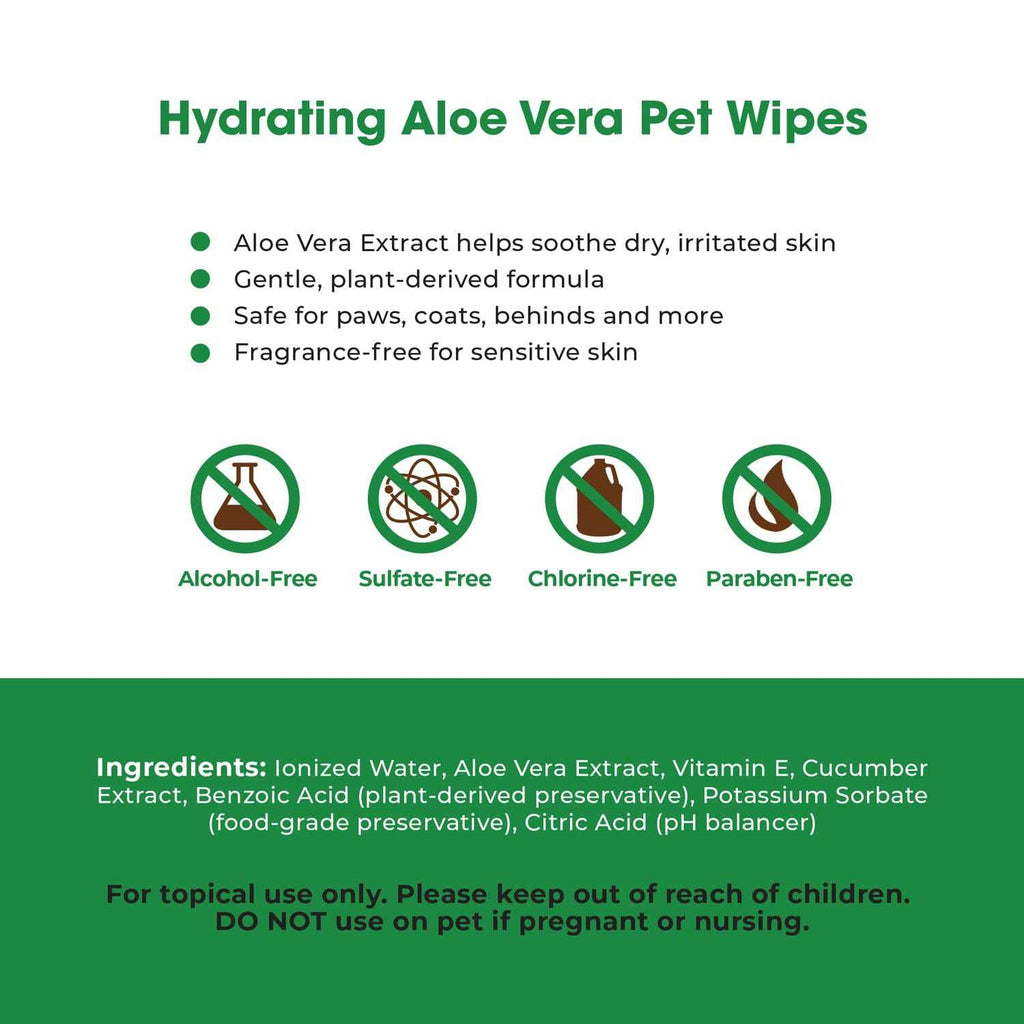 Pet Grooming Wipes for Dogs & Cats, 400 Pack A24131