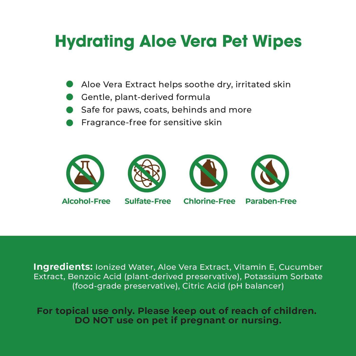 Pet Grooming Wipes for Dogs & Cats, 400 Pack A24131