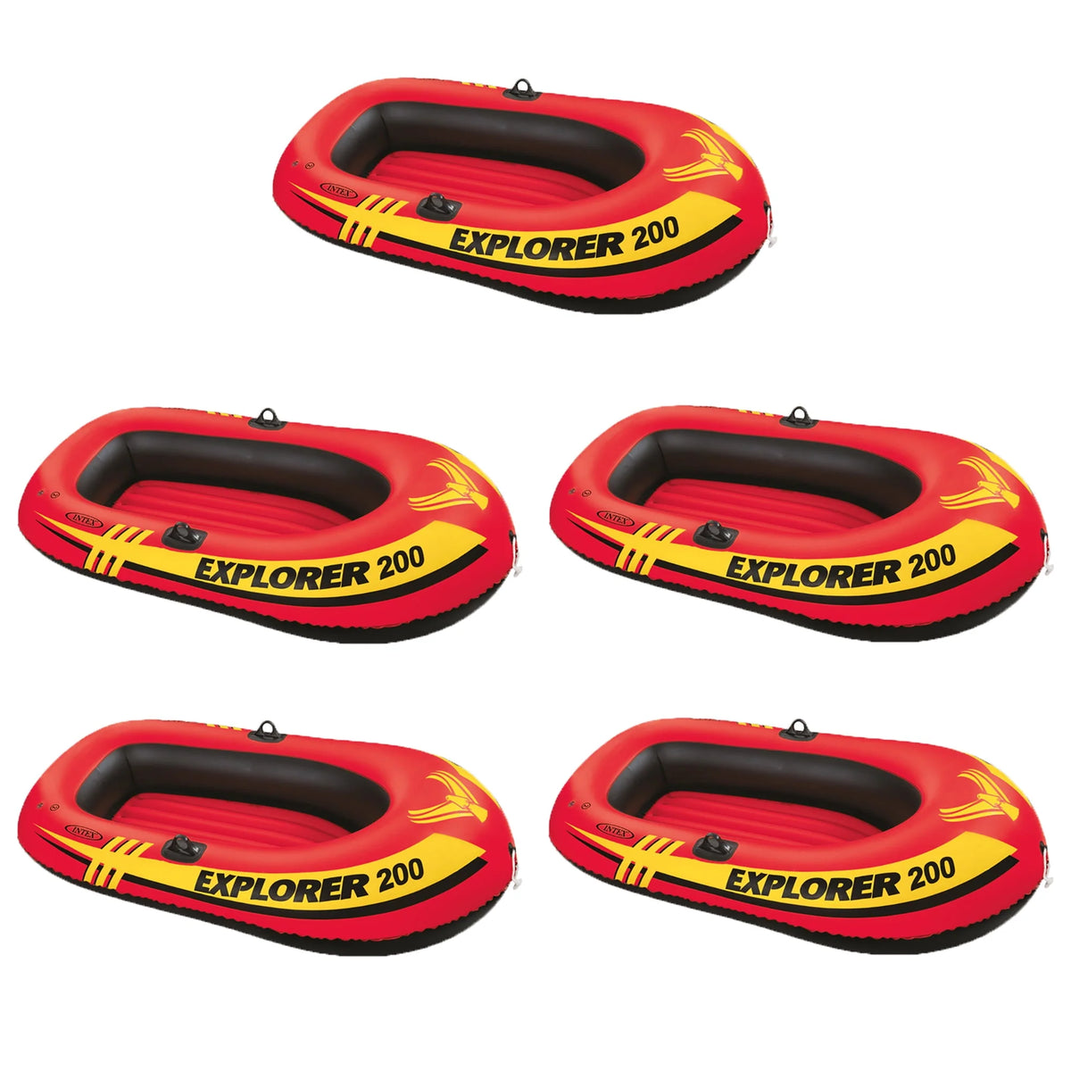 Inflatable 2 Person River Raft Set with Oars & Pump N434