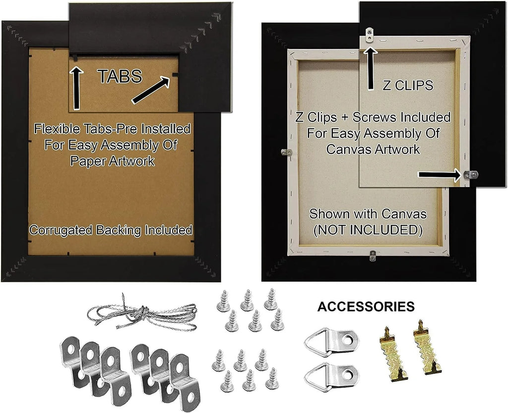 Black 20x24 Picture Frames Set of 2 P274575