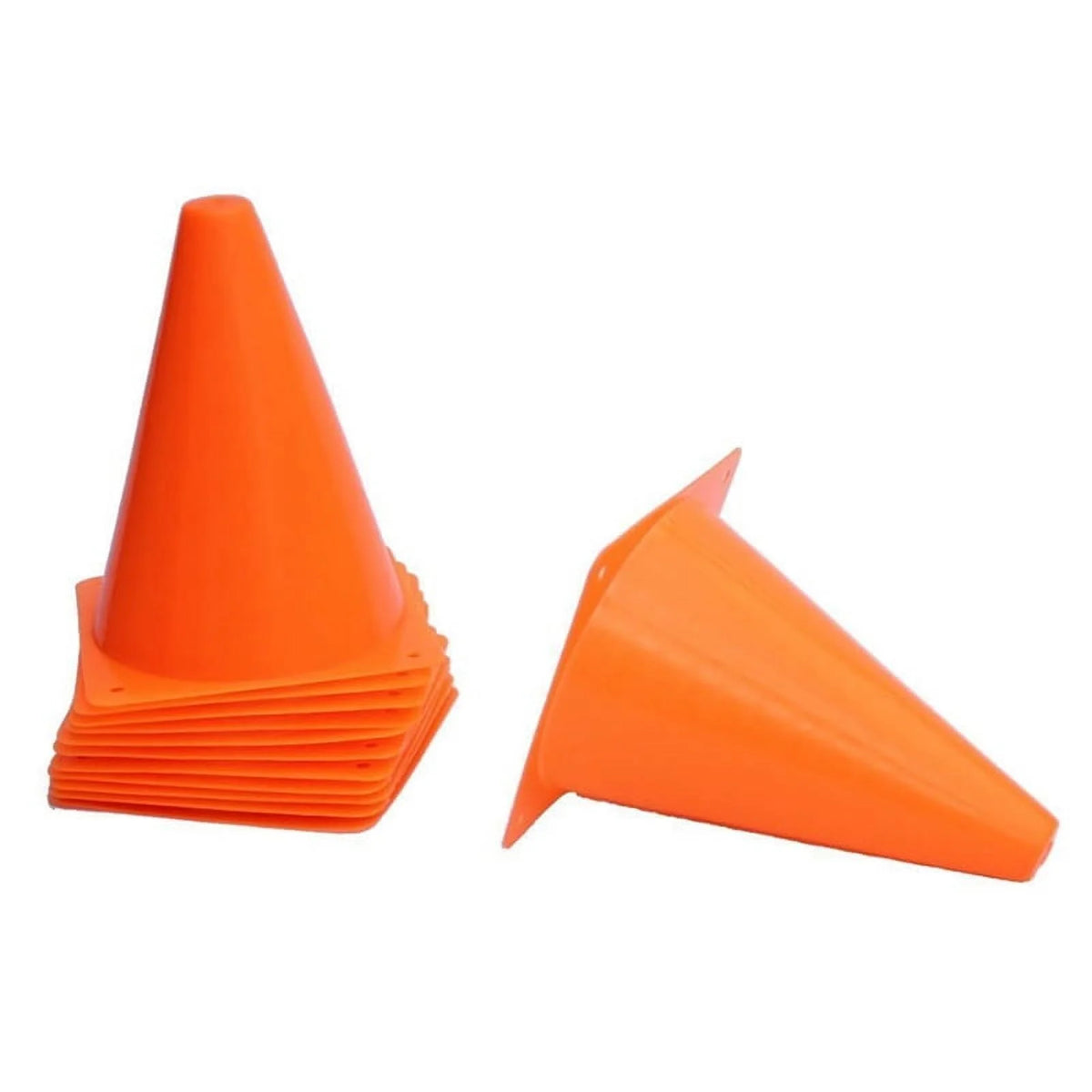 10 Pcs Traffic Cones 7 Inch Multipurpose Cones for Football Training T7172