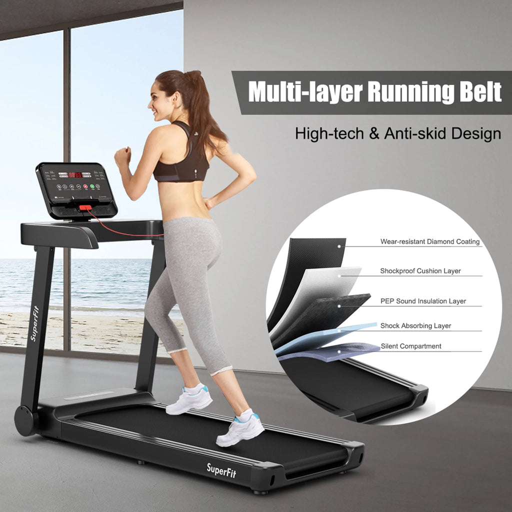 Electric Motorized Treadmill with LED Display S495419