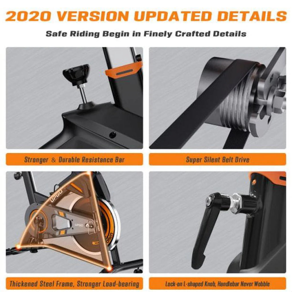 Indoor Cycling Stationary Exercise Bike with 330LBS Capacity J504768