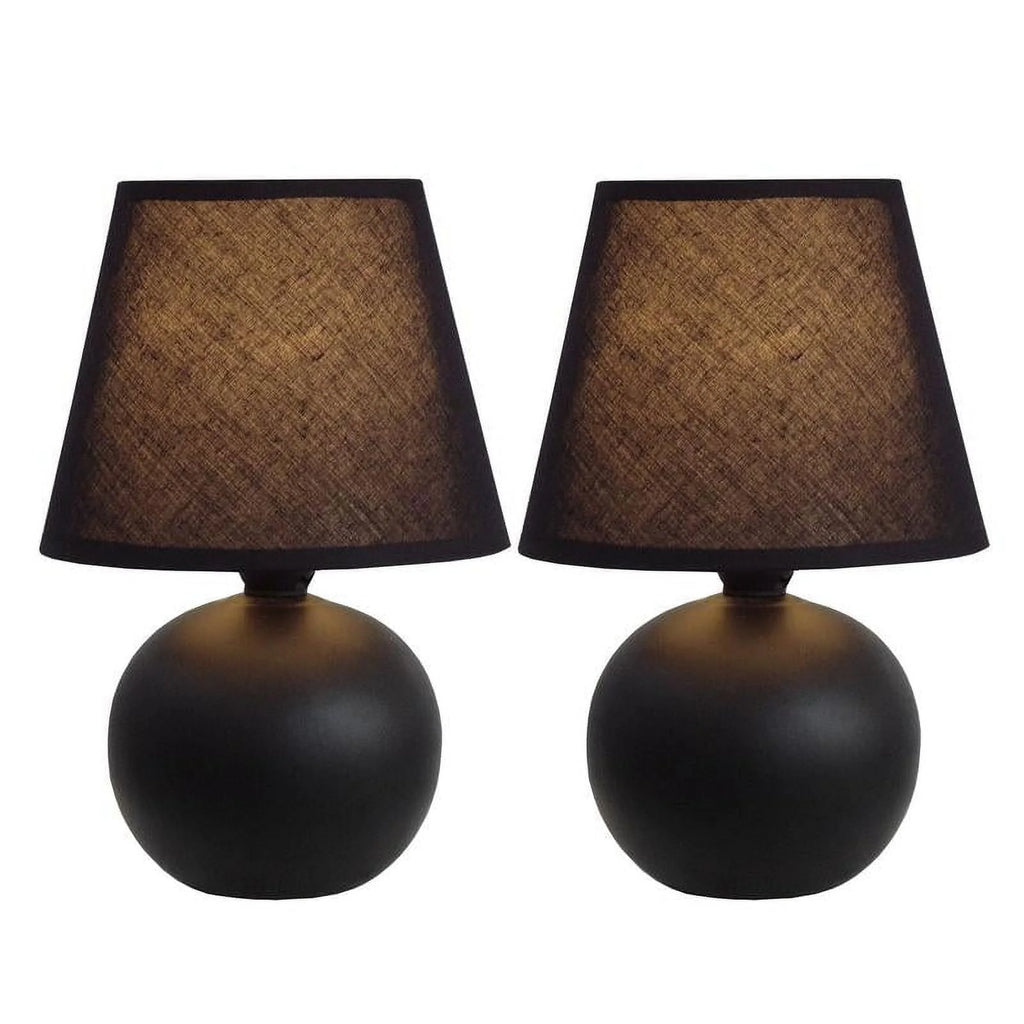Mini Ceramic Globe Table Lamp 2 Pack I260884