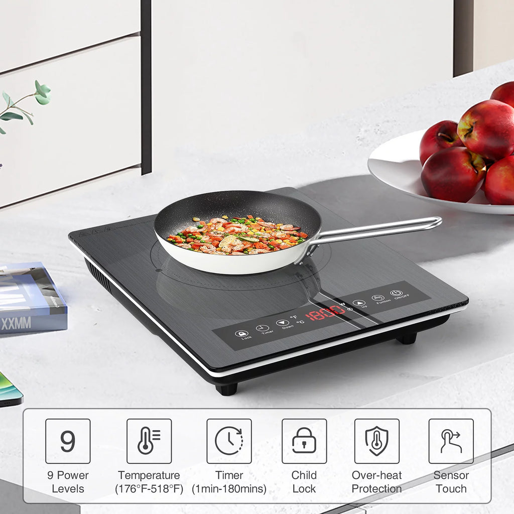 Portable Induction Cooktop 1800W Single Burner G764755