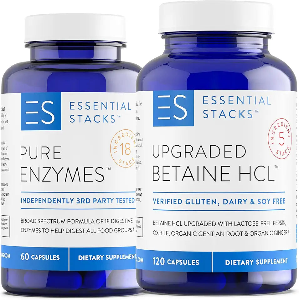 Digestive Enzymes 60 ct & Betaine HCL with Pepsin 120 ct O546