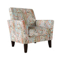 Transitional Flared Arm Armchair Multi Mango Paisley I6506