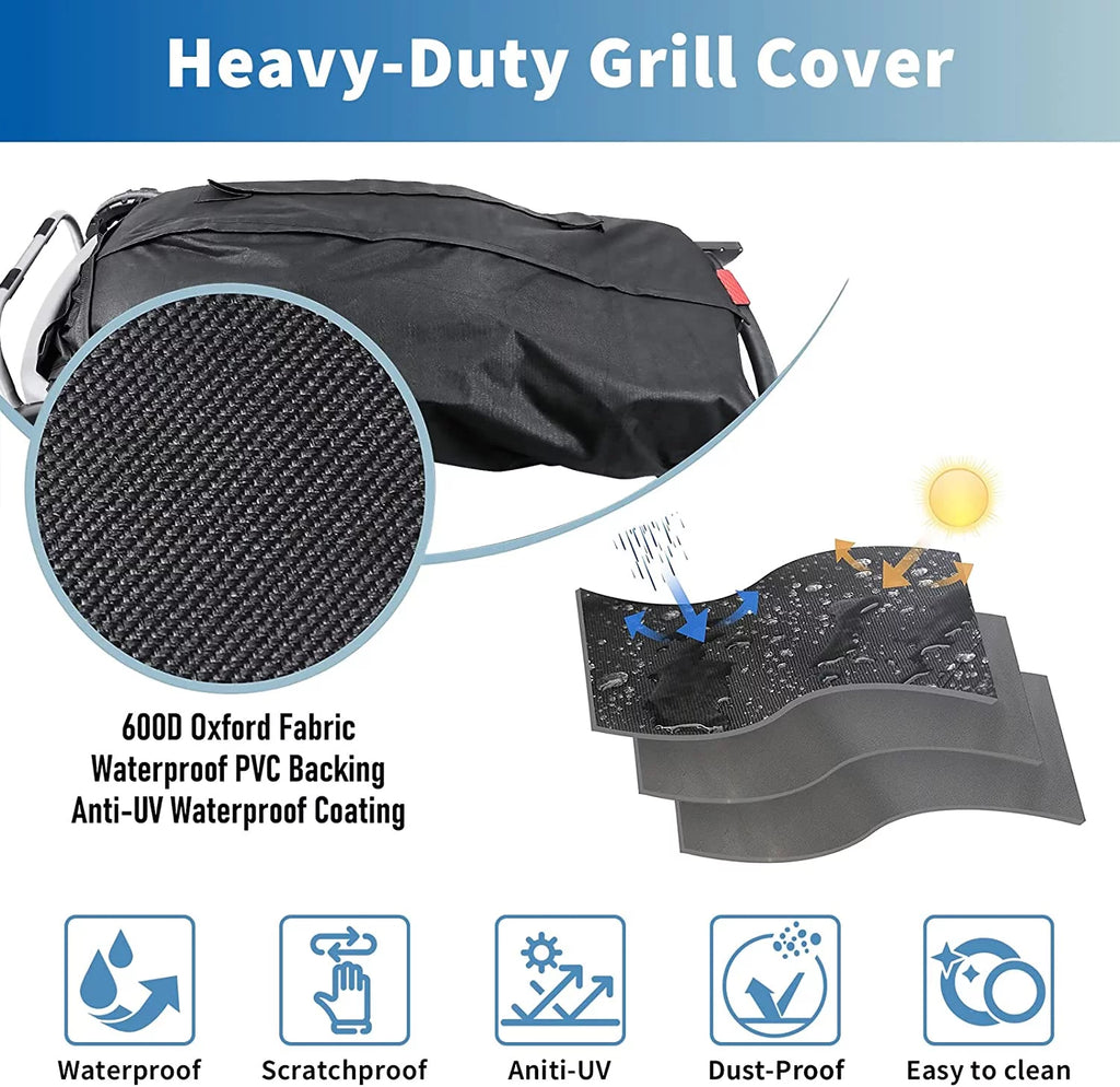 Black 22 inch Charcoal Kettle Grill Cover W257855