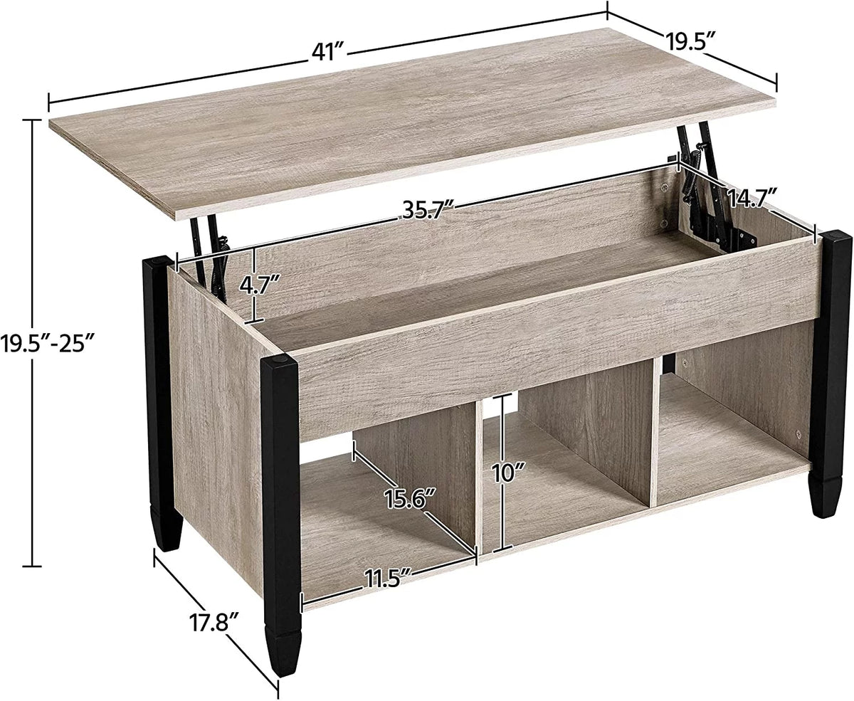 Lift Top Coffee Table with Hidden Compartment Y5675