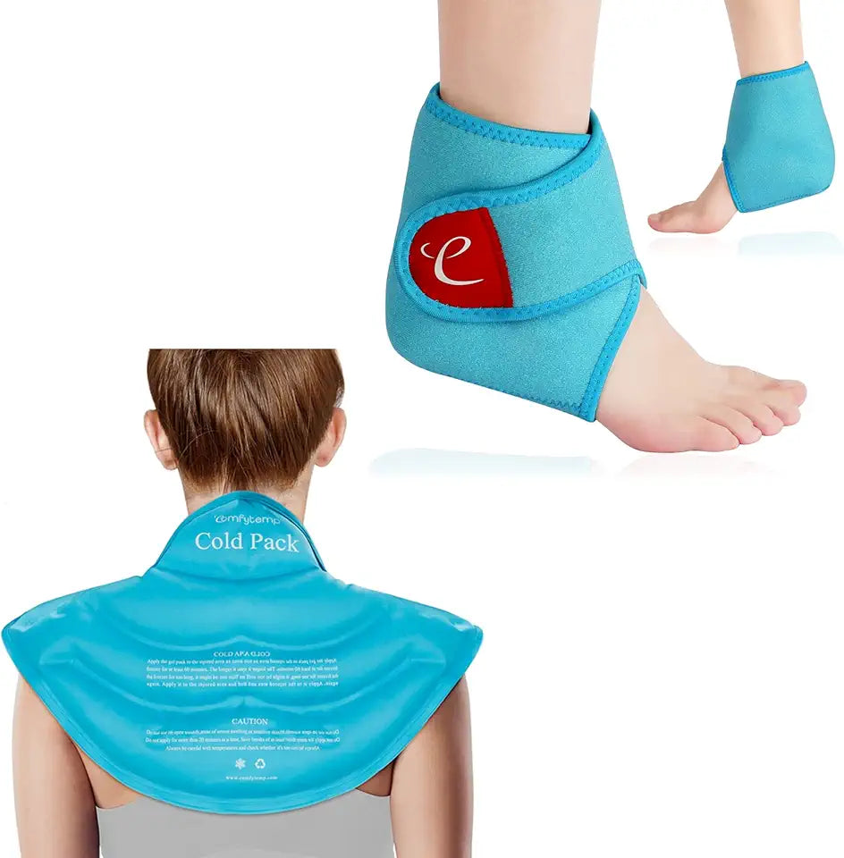 Ice Pack Wrap Brace for Neck Shoulders and Ankle R32906