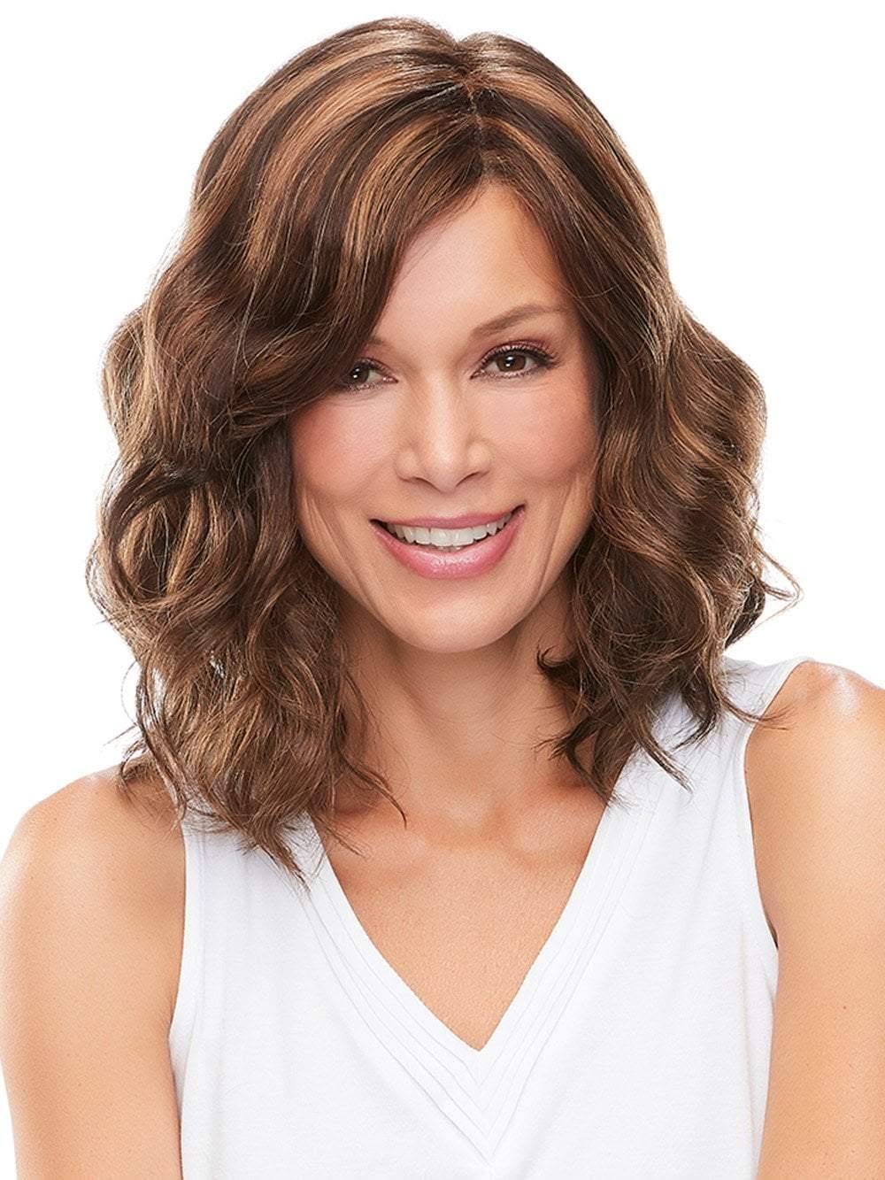 Caramel Syrup Monofilament Wig V69019
