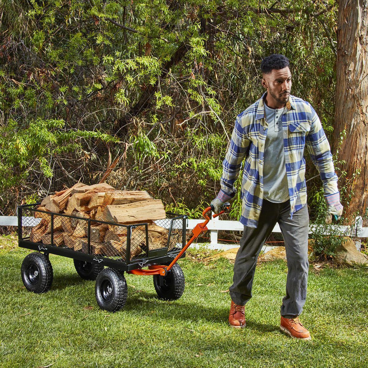 Steel Utility Cart with Removable Sides A884