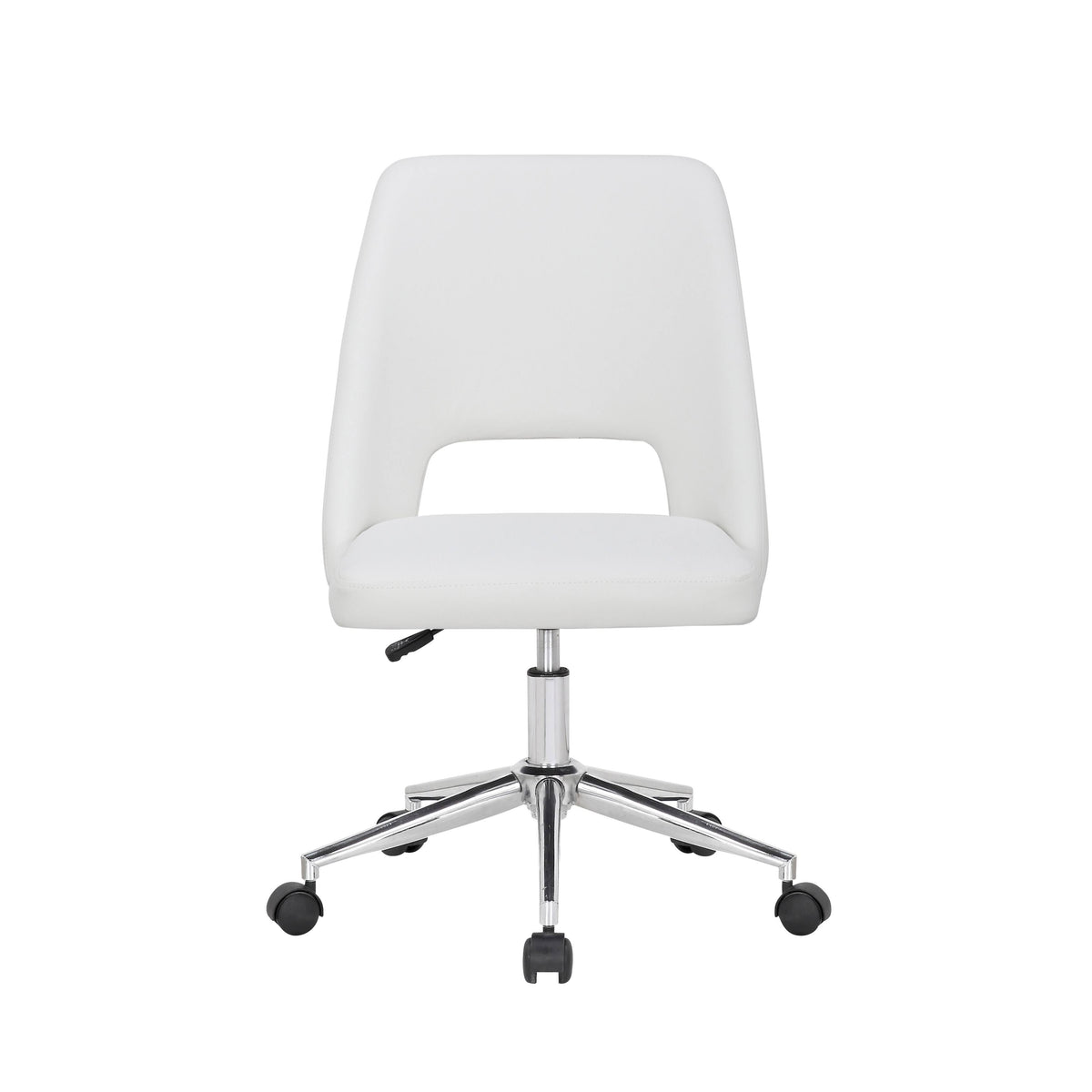 White Fabric Office Task Chair Q732