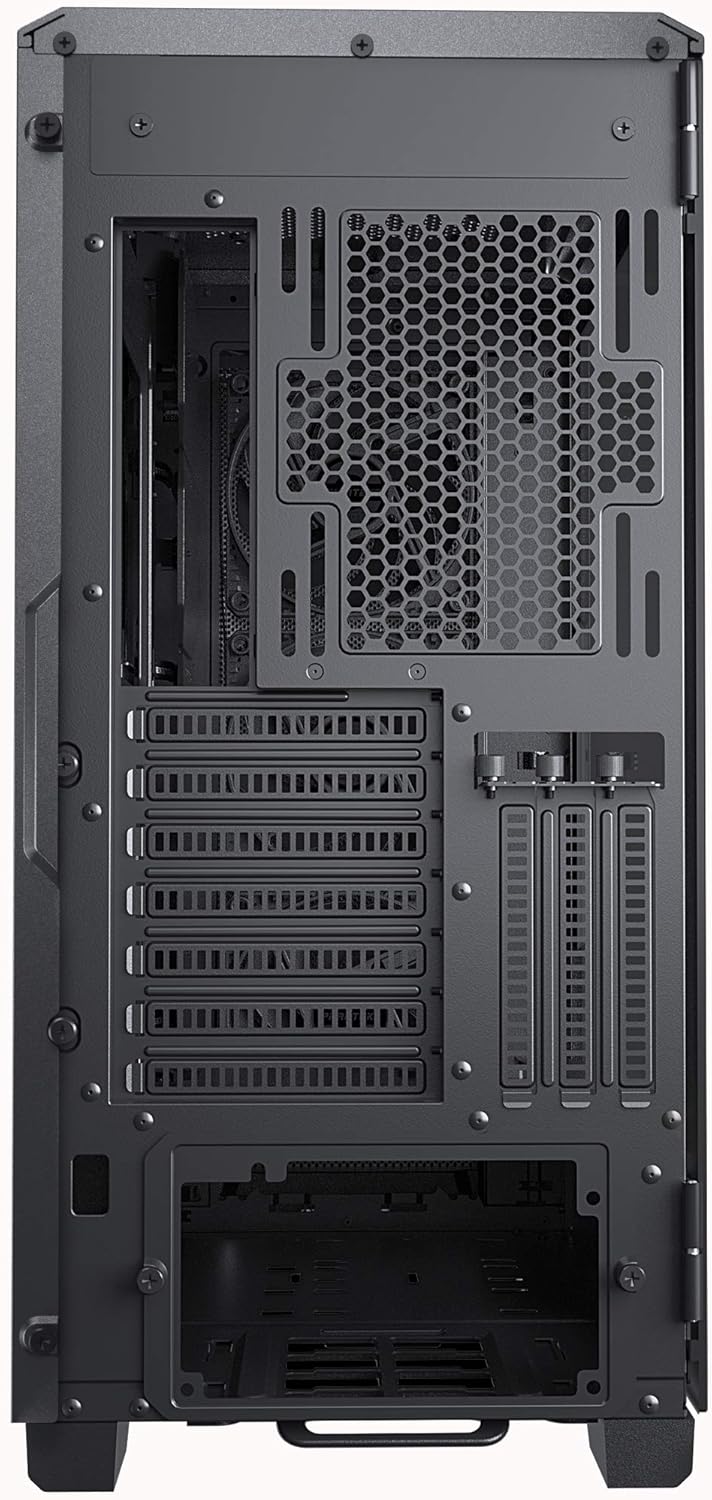 Black ATX Mid-Tower Case with Tempered Glass P1048