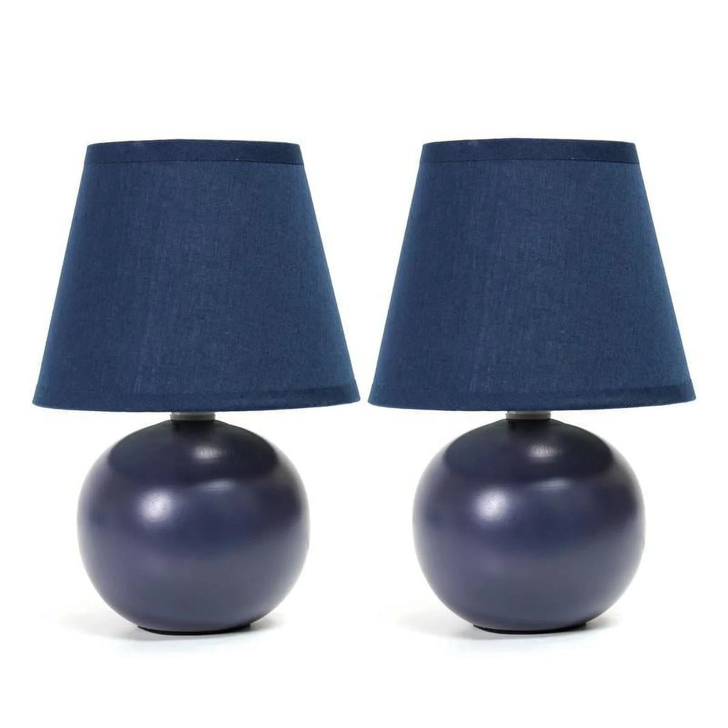 Mini Ceramic Globe Table Lamp 2 Pack I260884