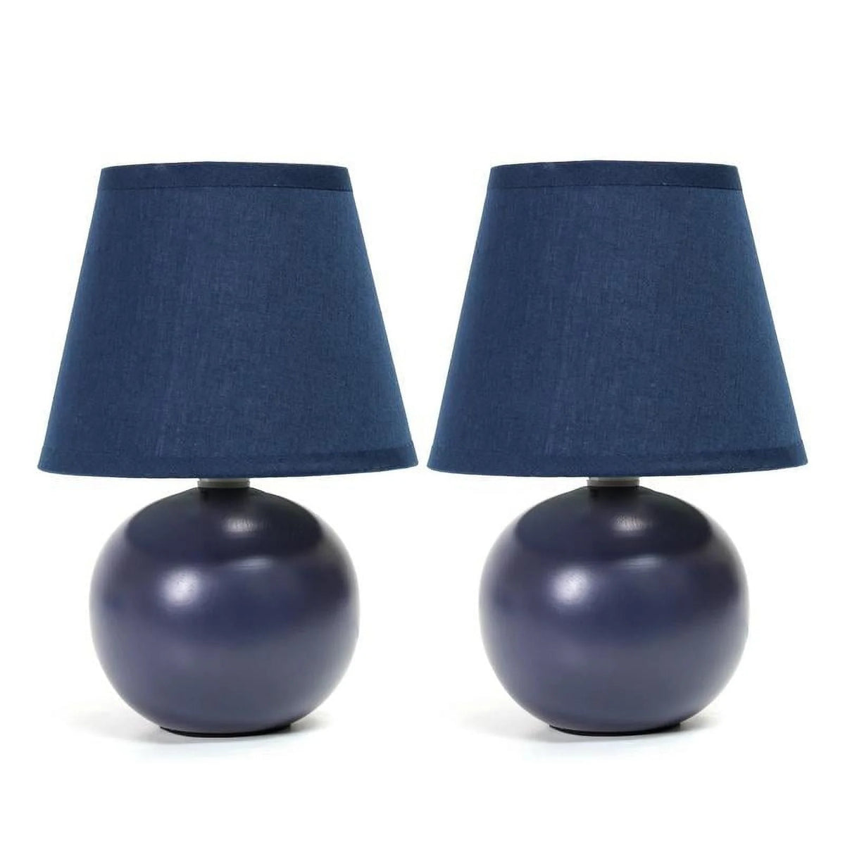 Mini Ceramic Globe Table Lamp 2 Pack I260884