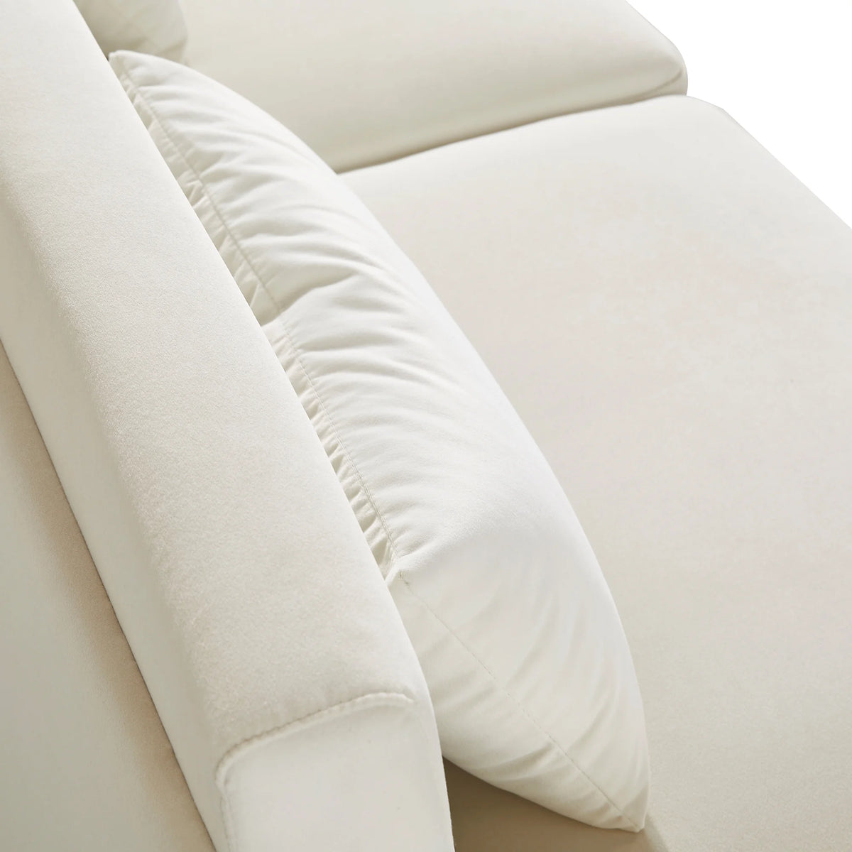 Velvet Sofa with Gold Legs J1286