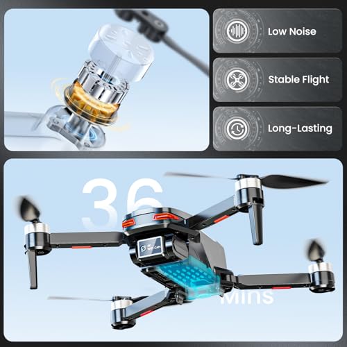 4K Camera Brushless Motor Foldable FPV Mini Drone with Propeller Guards I731