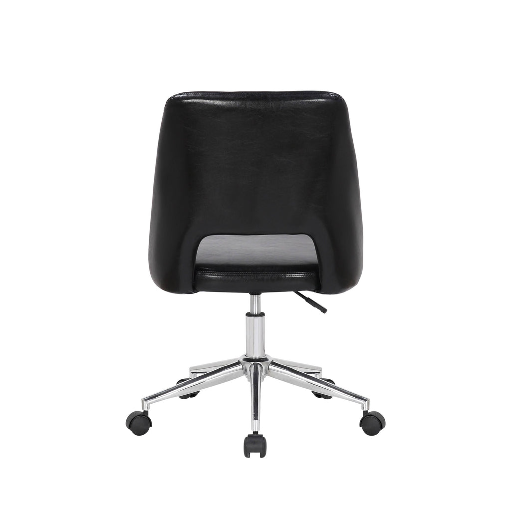 White Fabric Office Task Chair Q732